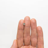 1.01ct 5.22x5.59x3.90mm Fancy Grey Cushion Brilliant 19913 - 02 - MTD