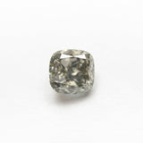 1.10ct 5.60x5.49x3.71mm Fancy Grey Cushion Brilliant 19913 - 09 - MTD