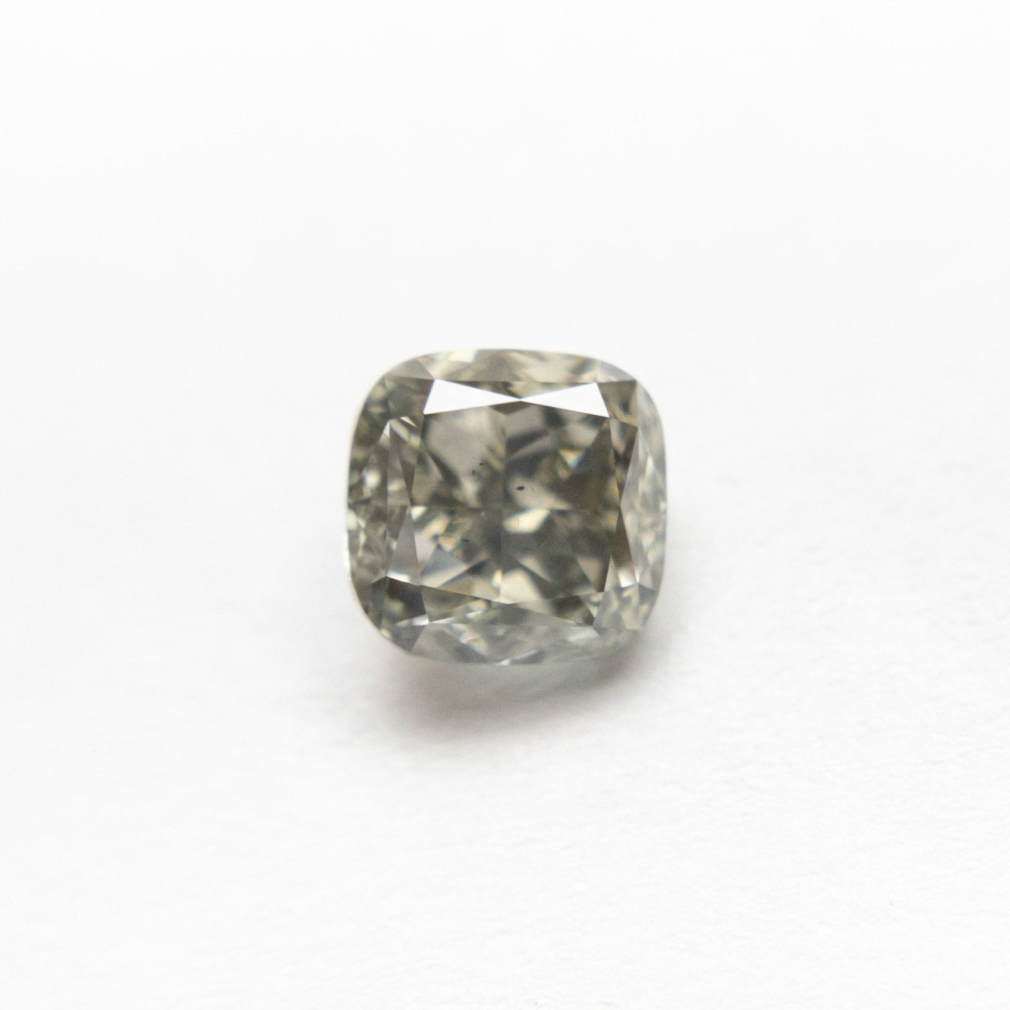 1.10ct 5.60x5.49x3.71mm Fancy Grey Cushion Brilliant 19913 - 09 - MTD