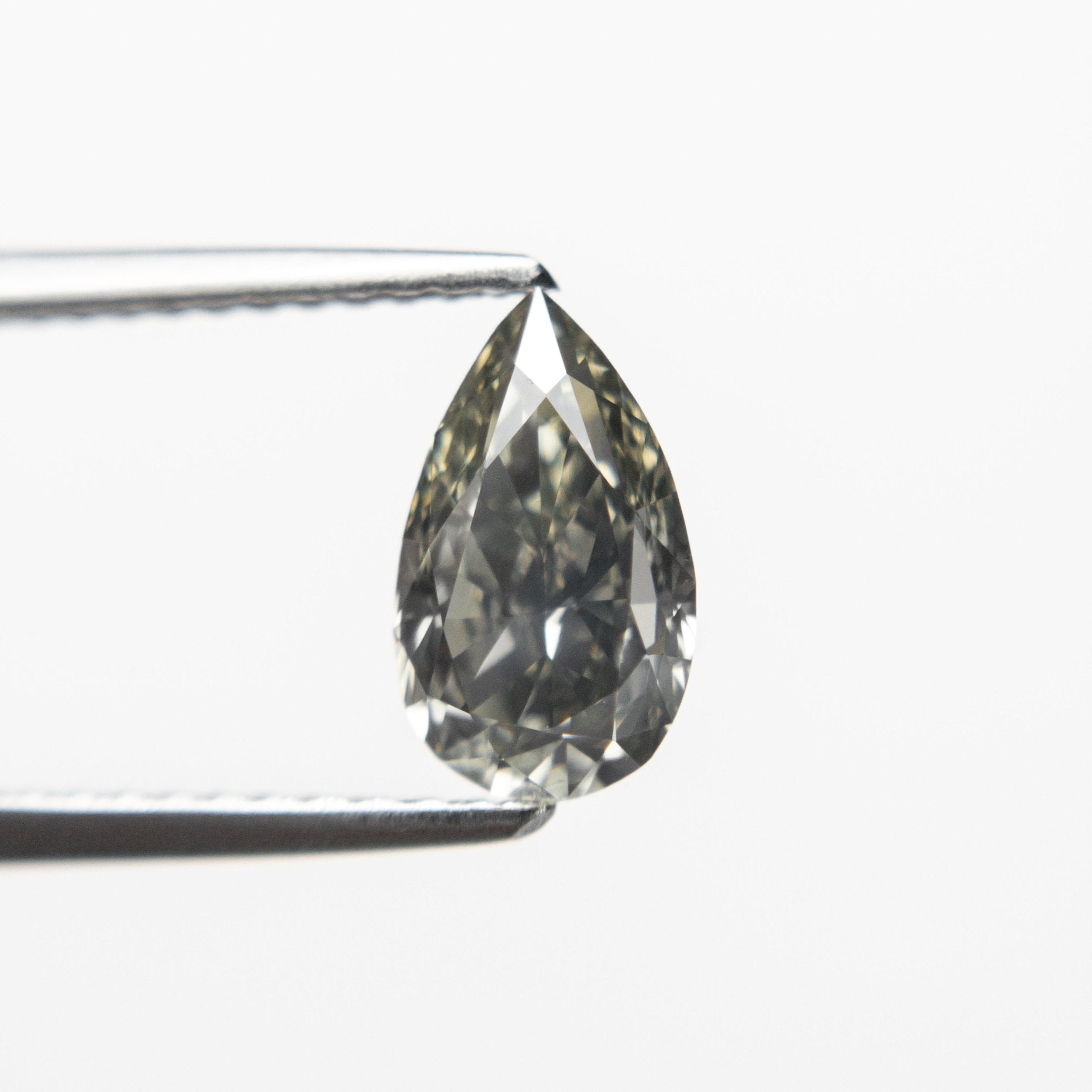 1.07ct 8.47x5.07x3.48mm Fancy Grey Pear Brilliant 19913-19 - MTD