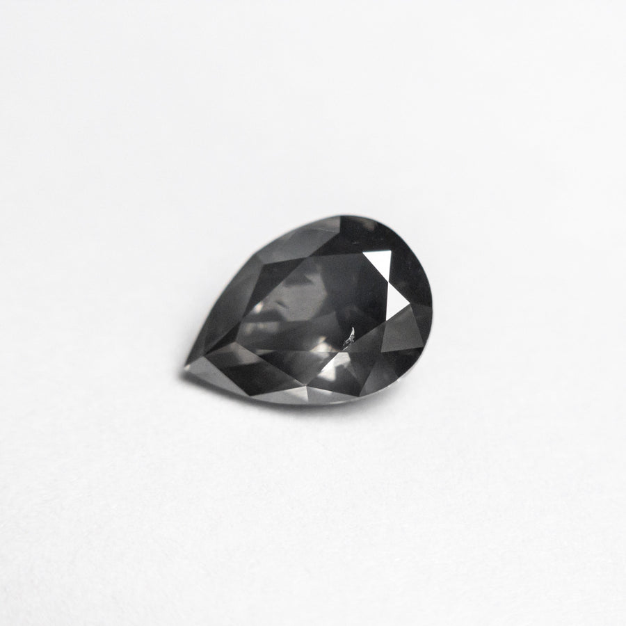 1.04ct 7.98x5.69x3.34mm SI1 Fancy Dark Grey Pear Brilliant 19913-24