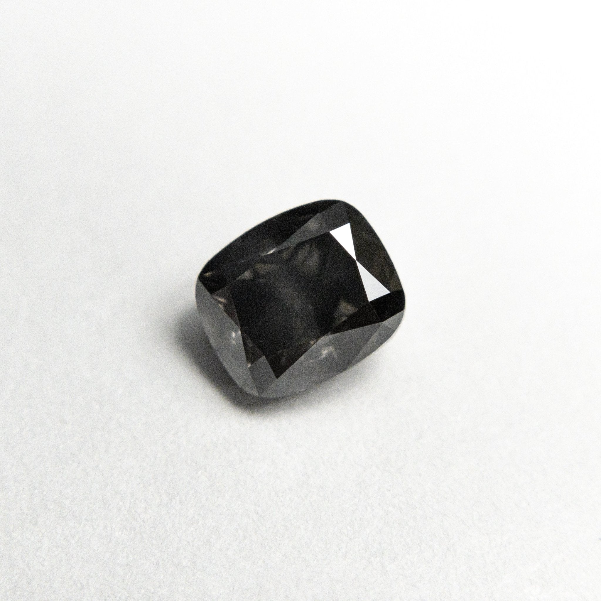 0.73ct 5.28x4.54x3.21mm SI2 Fancy Dark Grey Cushion Brilliant 19923 - 10 - MTD