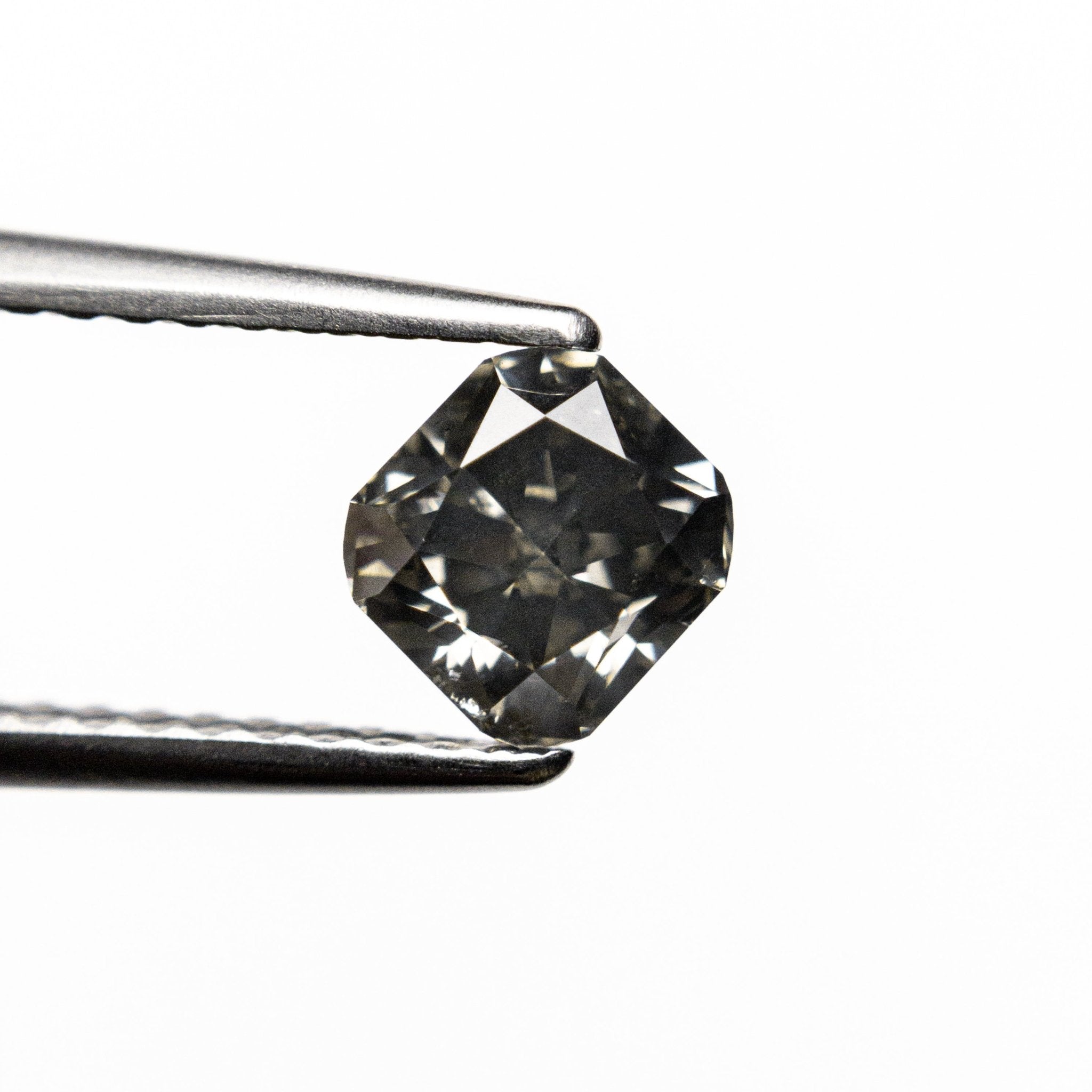 0.91ct 5.12x4.88x3.88mm SI2 Fancy Grey Cushion Brilliant 19923 - 20 - MTD