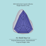 5.78ct VS2 C2 Pre - Cut Canadian Champagne Diamond 27941 - MTD