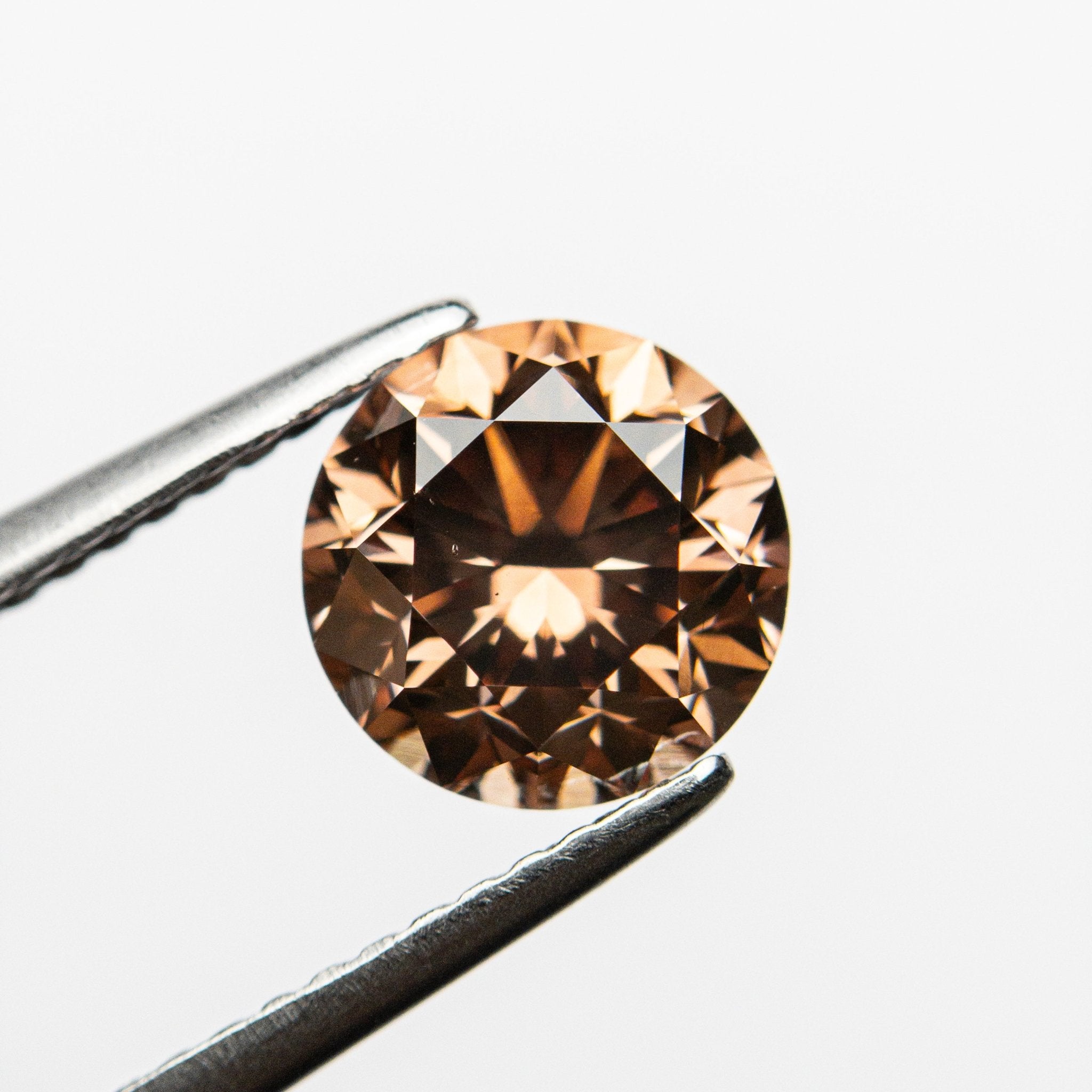 2.00ct 7.51x7.42x5.32mm GIA VS2 Fancy Deep Pink - Brown Round Brilliant 🇦🇺 24165 - 01 - MTD