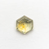1.51ct 6.53x6.97x3.31 Hexagon Double Cut Sapphire 21592 - 09 - MTD