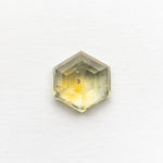1.51ct 6.53x6.97x3.31 Hexagon Double Cut Sapphire 21592 - 09 - MTD