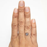 1.36ct 6.70x6.20x2.68mm Shield Rosecut Sapphire 21603 - 03 - MTD