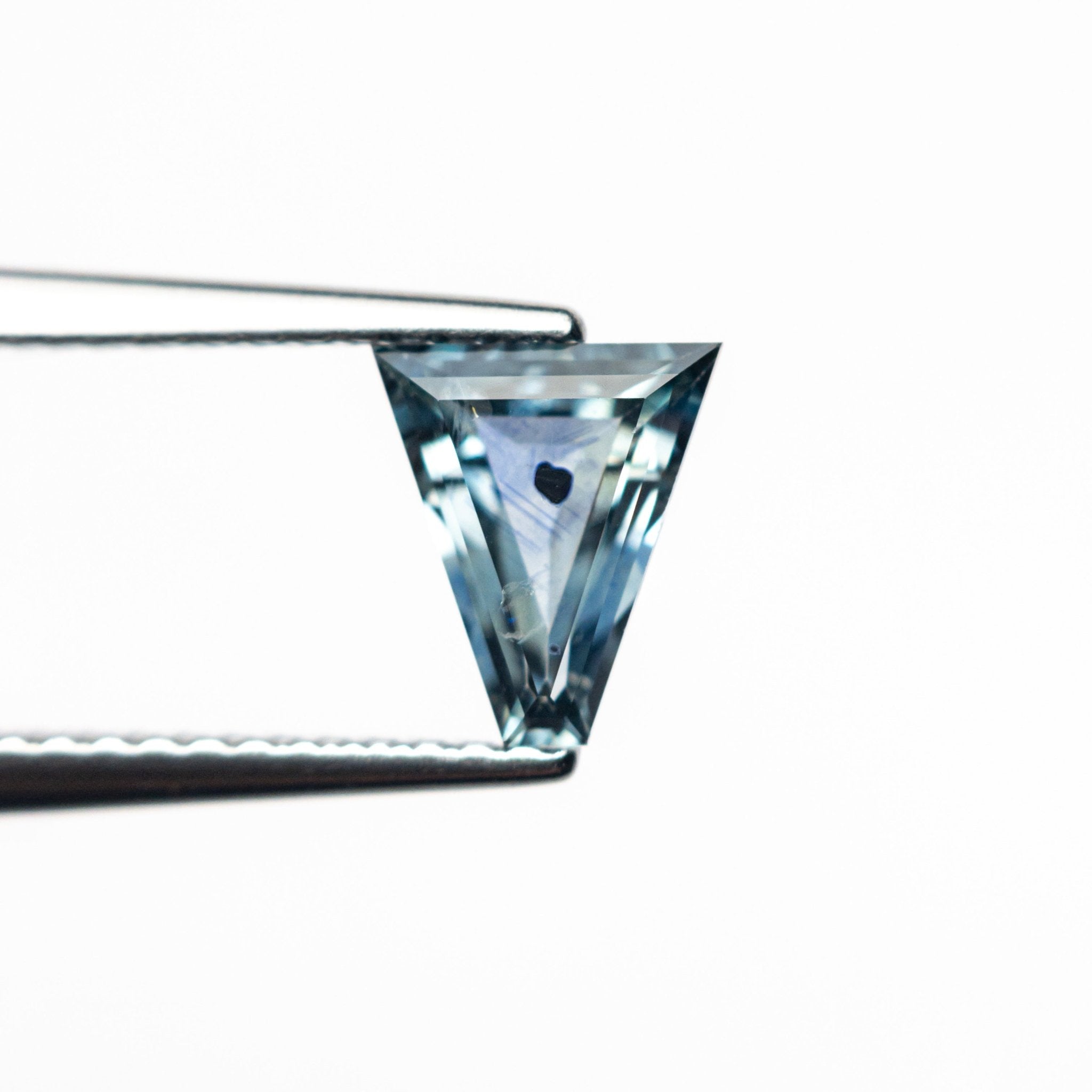 0.81ct 6.98x6.15x2.65mm Shield Rosecut Sapphire 22266 - 33 - MTD