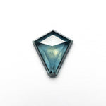 1.59ct 8.57x7.72x2.93mm Shield Rosecut Sapphire 22266 - 36 - MTD