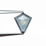 1.59ct 8.57x7.72x2.93mm Shield Rosecut Sapphire 22266 - 36 - MTD
