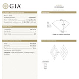 4.06ct 15.98x10.69x5.12mm GIA SI2 I Lozenge Step Cut 28010-01
