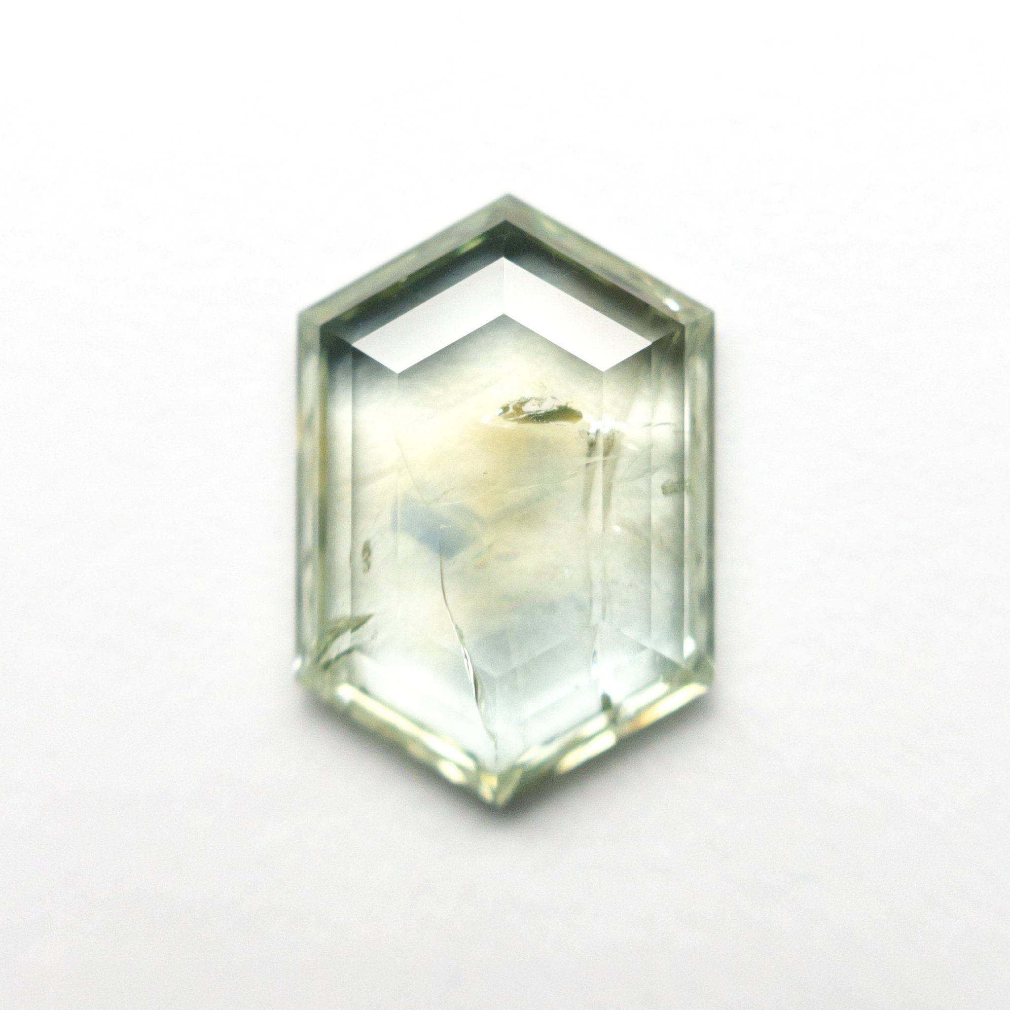 3.24ct 11.77x8.12x2.79mm Hexagon Step Cut Sapphire 22434 - 118 - MTD