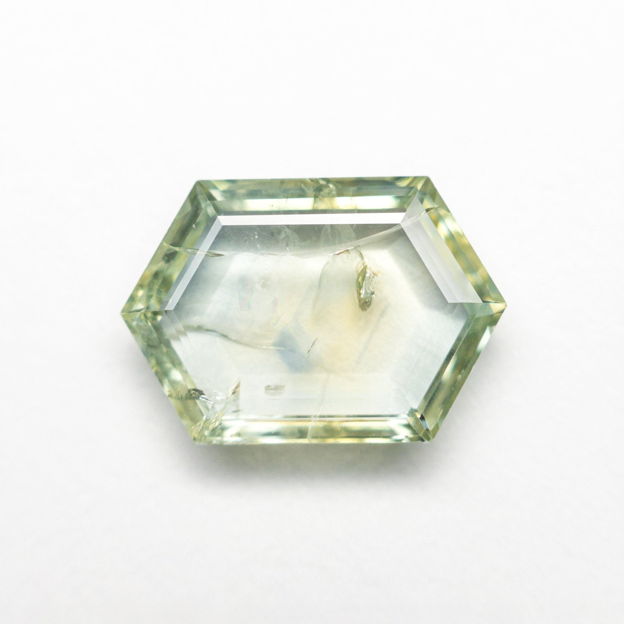 3.24ct 11.77x8.12x2.79mm Hexagon Step Cut Sapphire 22434 - 118 - MTD