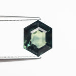 3.04ct 9.36x7.45x5.19mm Hexgon Step Cut Sapphire 22765 - 01 - MTD