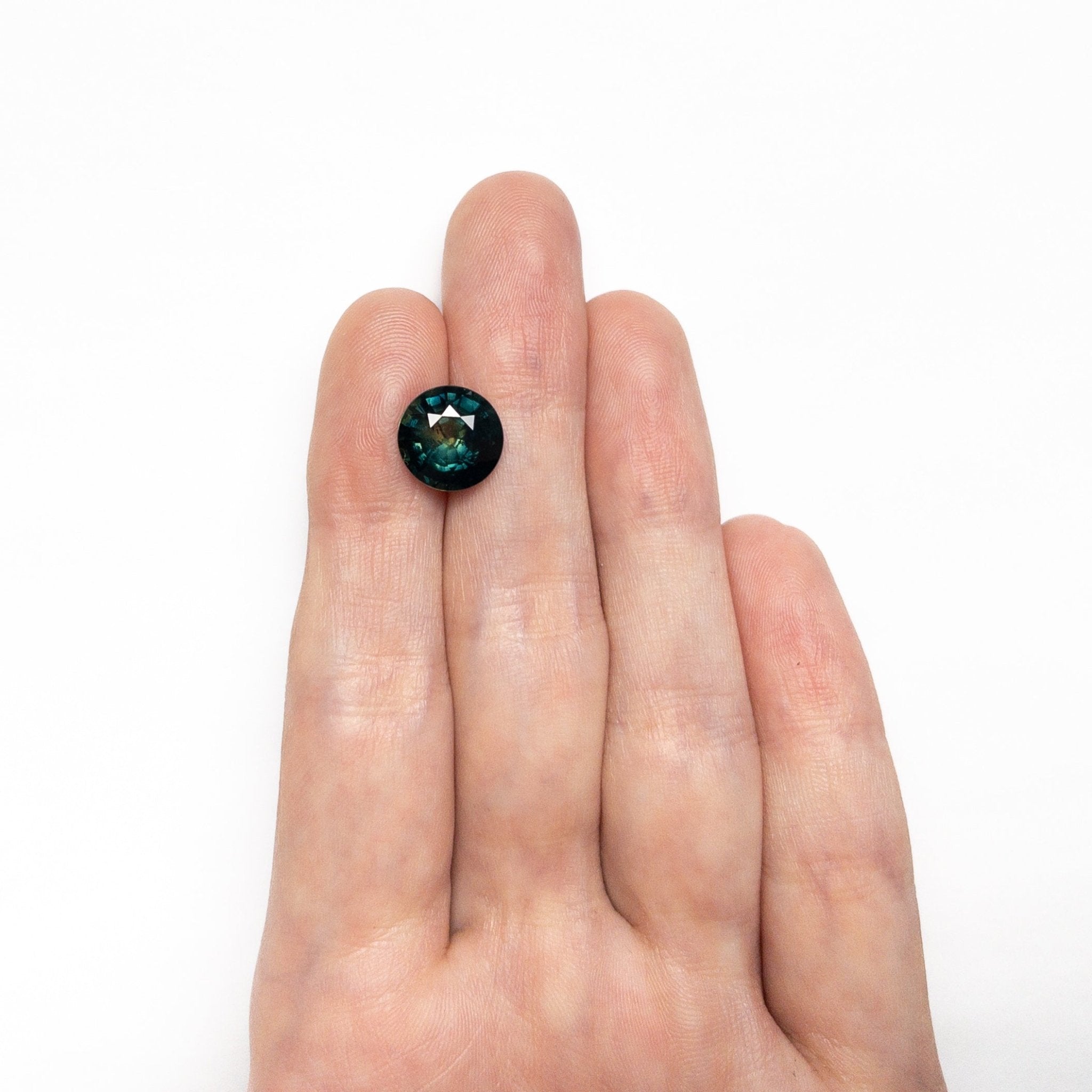 5.05ct 10.17x10.08x6.53mm Round Brilliant Sapphire 23434 - 08 - MTD
