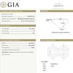 1.01ct 10.12x4.18x2.42mm GIA SI2 D Hexagon Step Cut 22621 - 01 - MTD