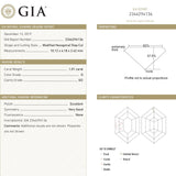 1.01ct 10.12x4.18x2.42mm GIA SI2 D Hexagon Step Cut 22621 - 01 - MTD