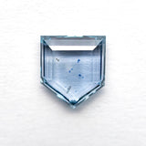 1.60ct 7.60x6.71x2.46mm Shield Portrait Cut Sapphire 23474 - 35 - MTD