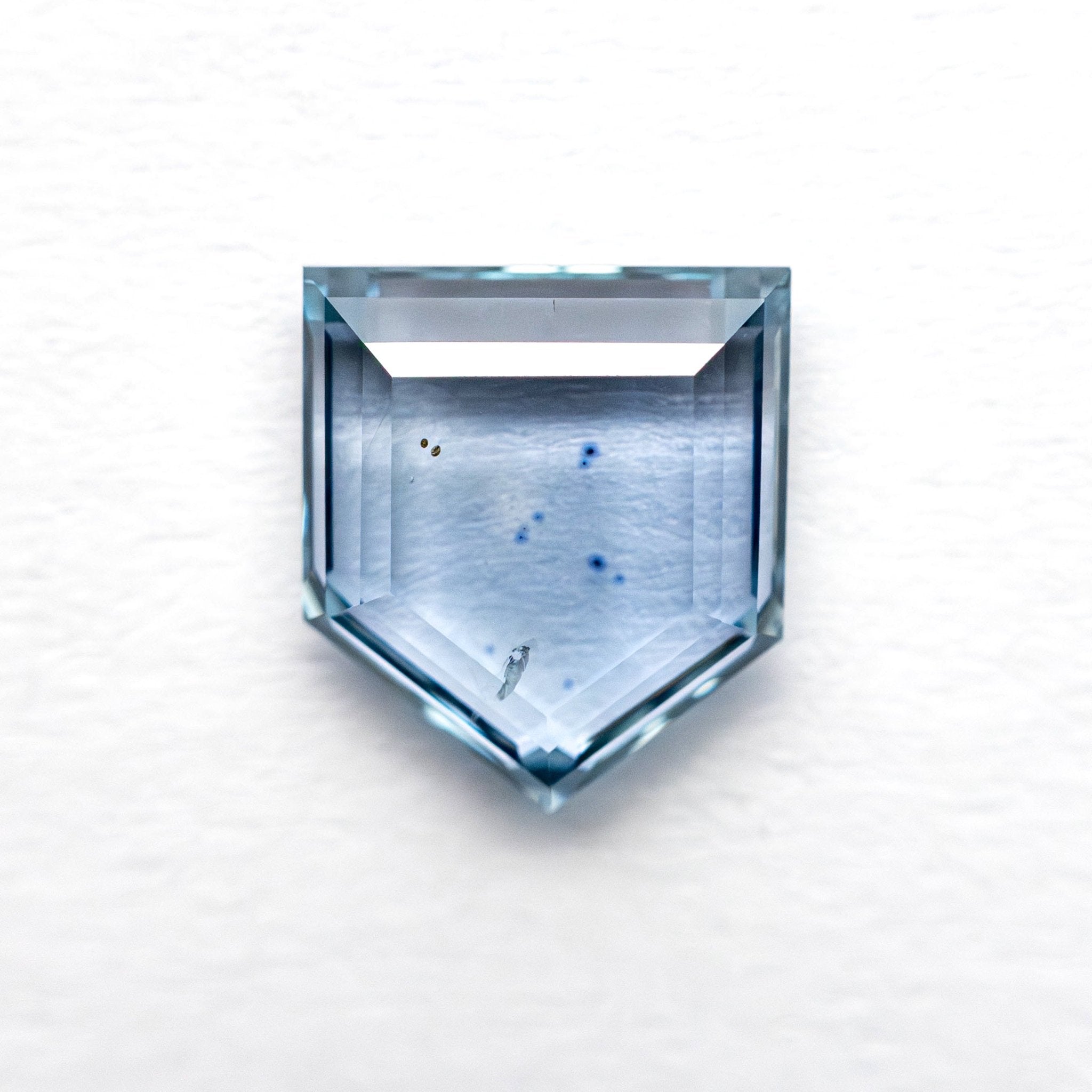 1.60ct 7.60x6.71x2.46mm Shield Portrait Cut Sapphire 23474 - 35 - MTD