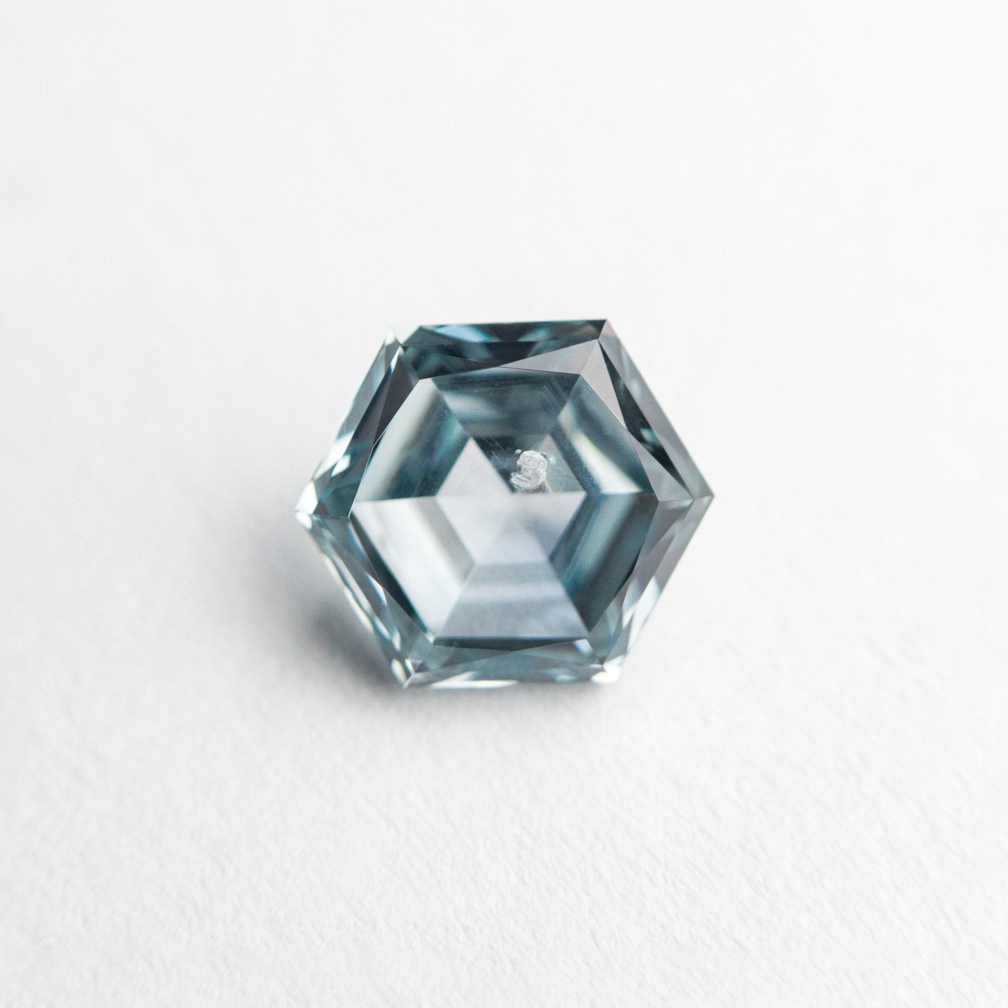 1.35ct 7.09x6.15x3.76mm Hexagon Brilliant Sapphire 23670 - 04 - MTD