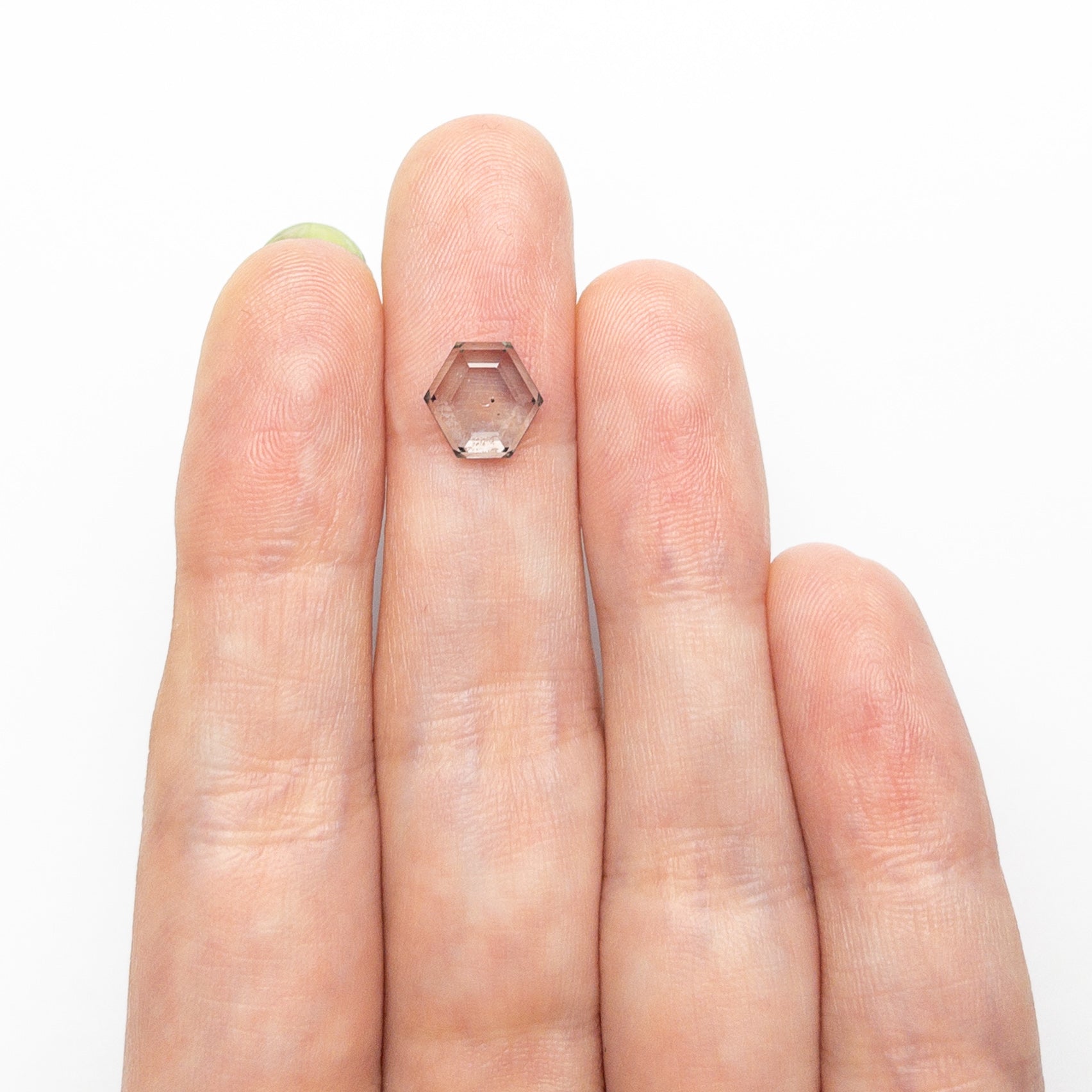 2.49ct 7.98x8.31x3.35mm Hexagon Portrait Cut Sapphire 23678 - 10 - MTD