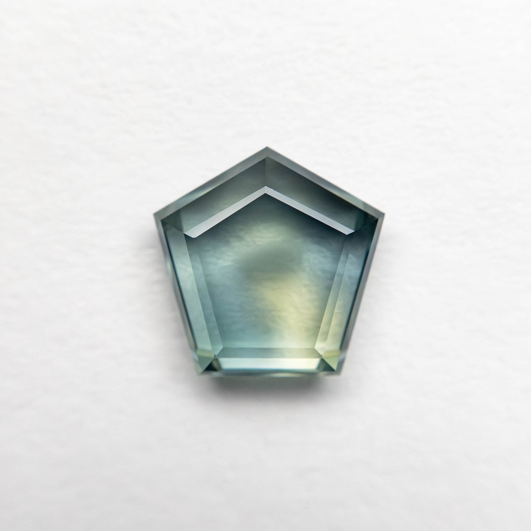 1.67ct 7.26x7.32x2.75mm Pentagon Portrait Cut Sapphire 23684 - 03 - MTD