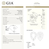 1.01ct 7.90x5.53x3.71mm GIA I1 Fancy Dark Grey Pear Brilliant 19544 - 01 - MTD