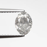 1.18ct 7.41x5.41x3.74mm GIA I2 Faint Grey Oval Brilliant 23894 - 01 - MTD