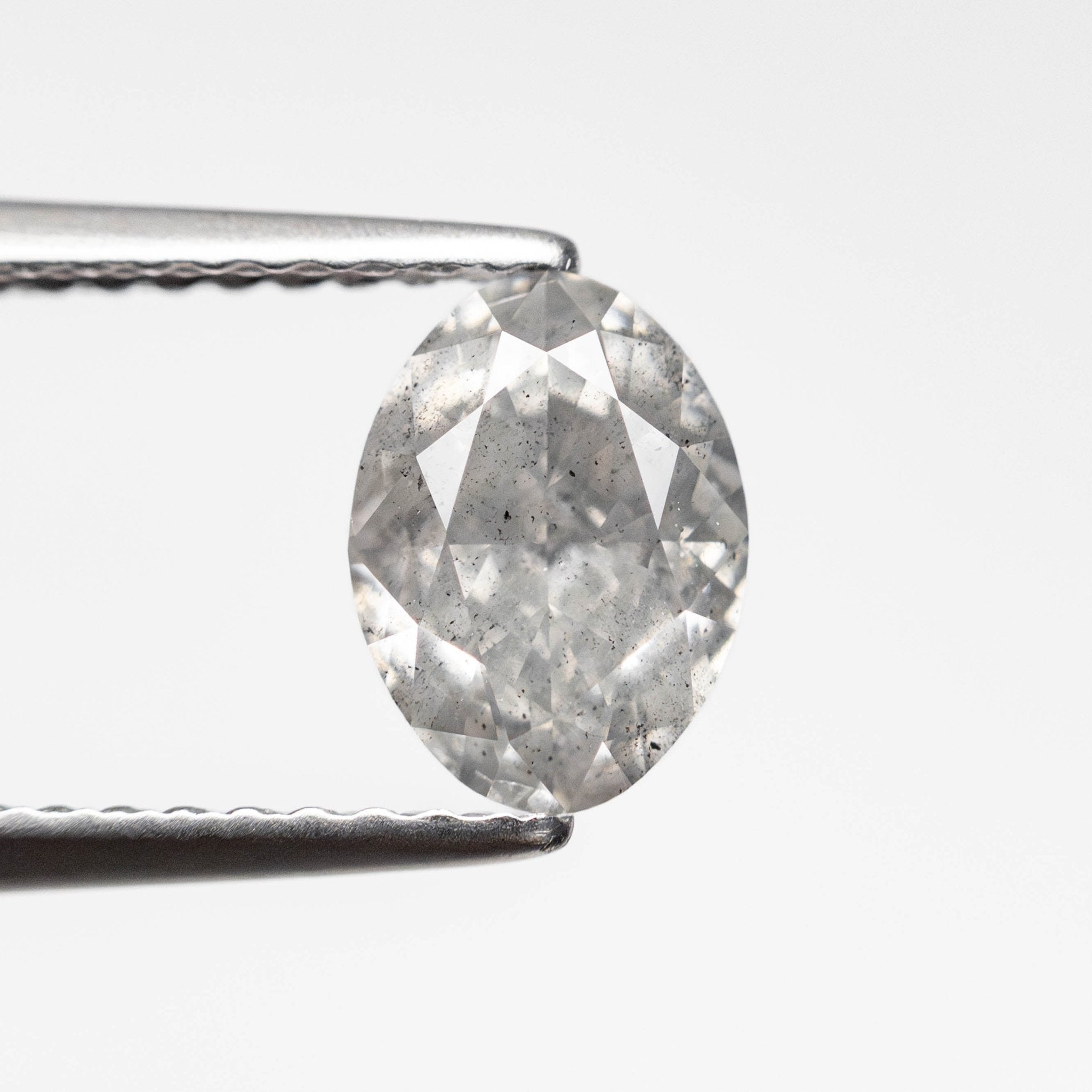 1.18ct 7.41x5.41x3.74mm GIA I2 Faint Grey Oval Brilliant 23894 - 01 - MTD