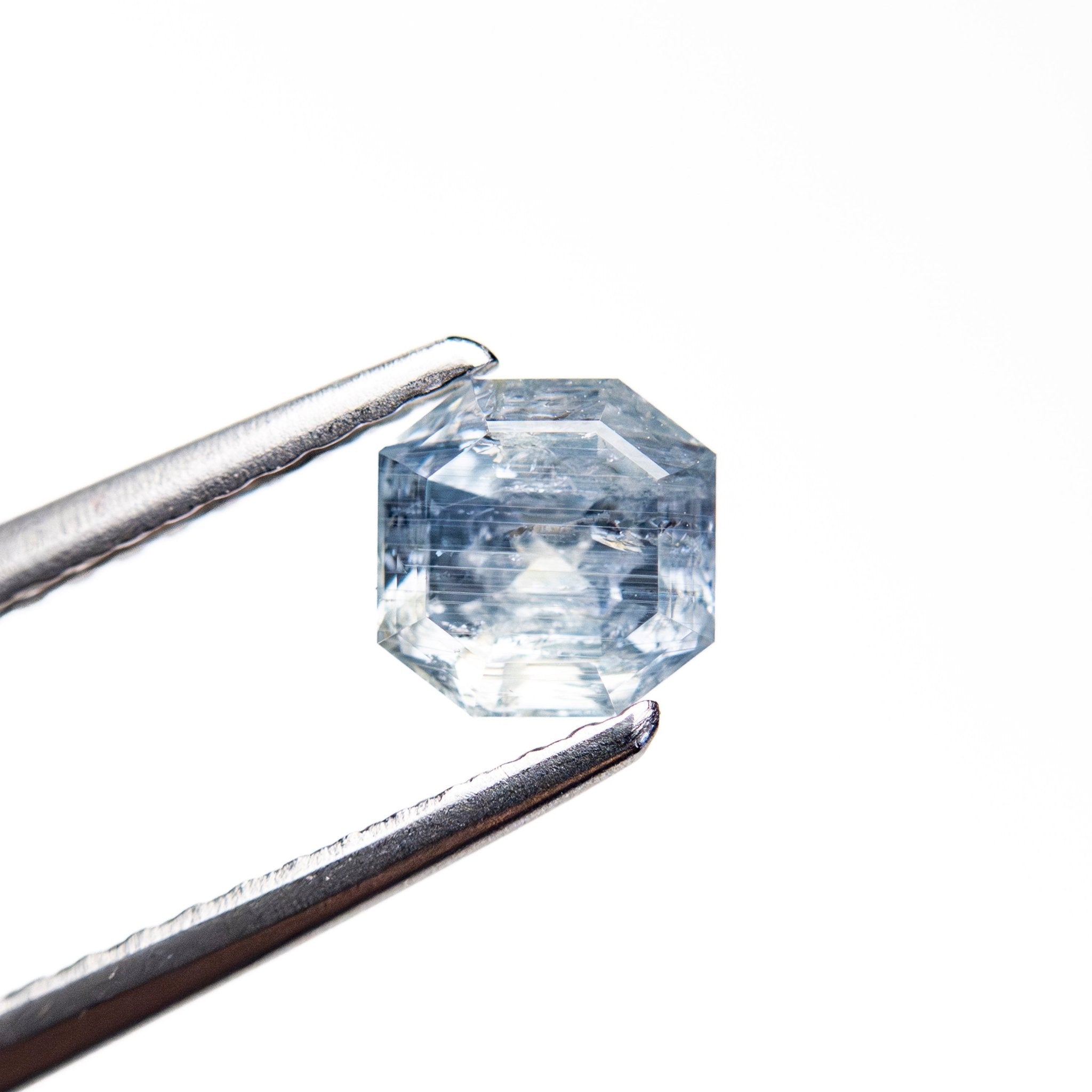 0.91ct 5.09x5.08x3.92mm Cut Corner Square Step Cut Sapphire 23903 - 13 - MTD