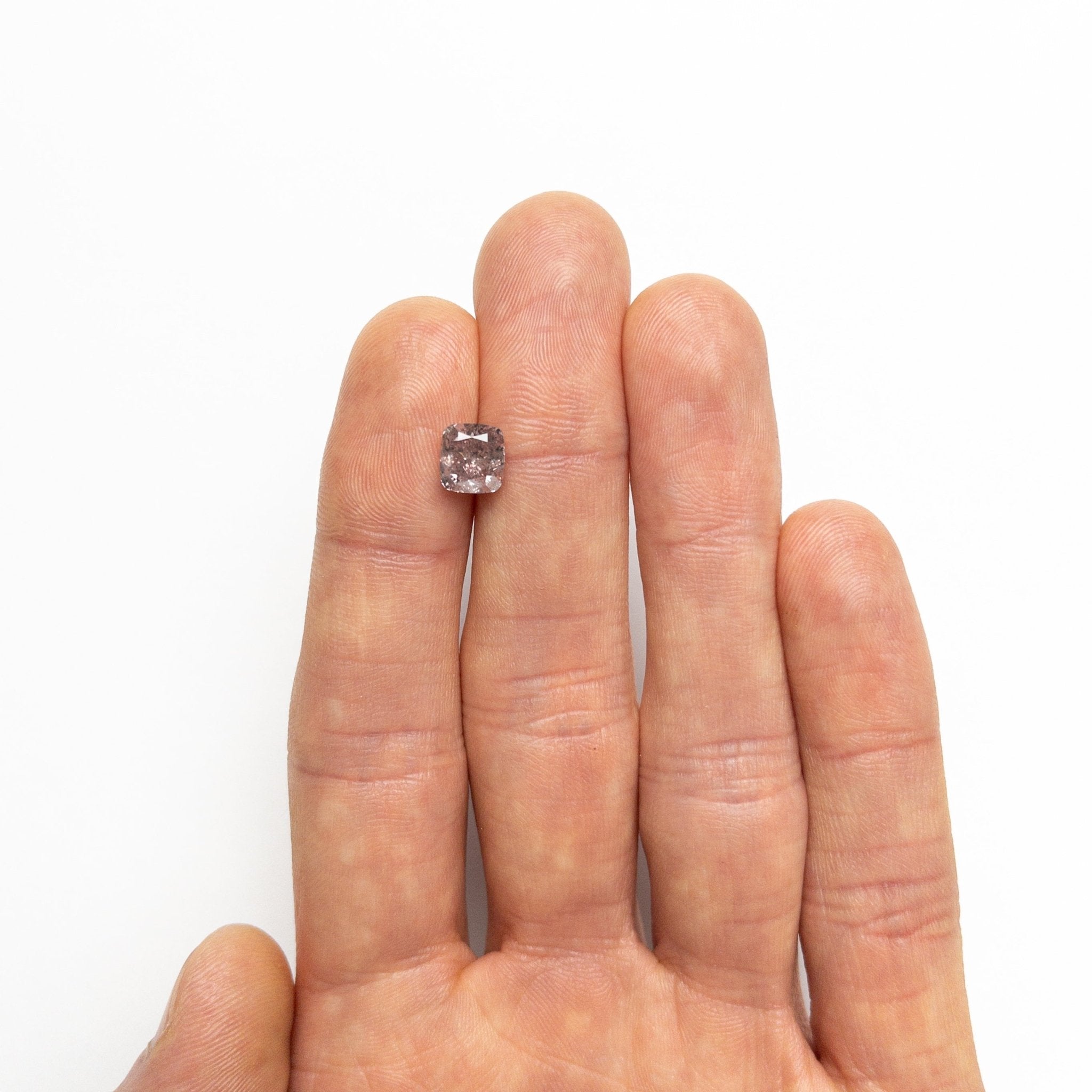 2.03ct 7.11x6.65x4.61mm GIA I2 Fancy Brownish Purplish Pink Cushion Brilliant 23911 - 01 - MTD