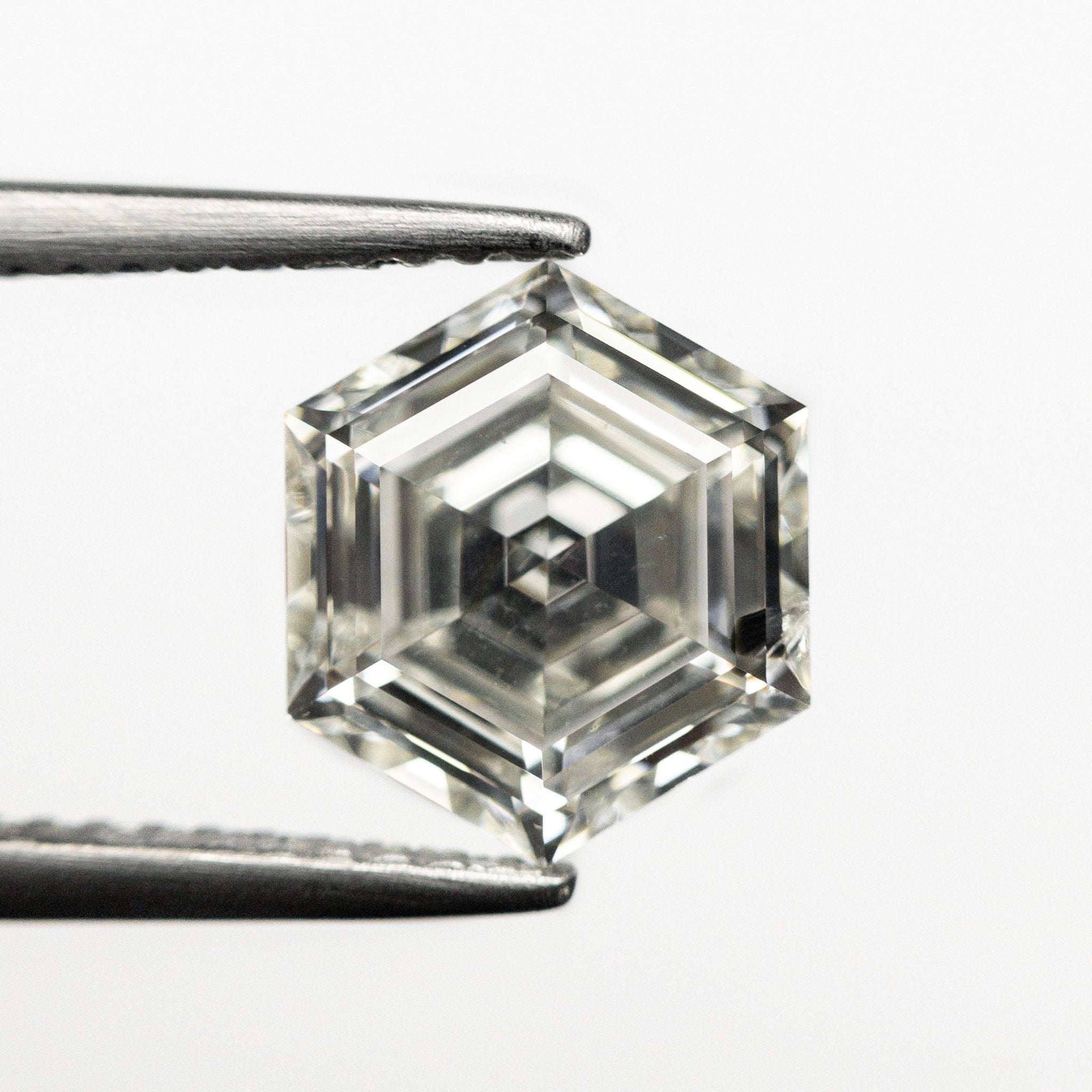 2.05ct 9.10x7.85x4.06mm GIA I1 J Hexagon Step Cut 24276-01 - MTD