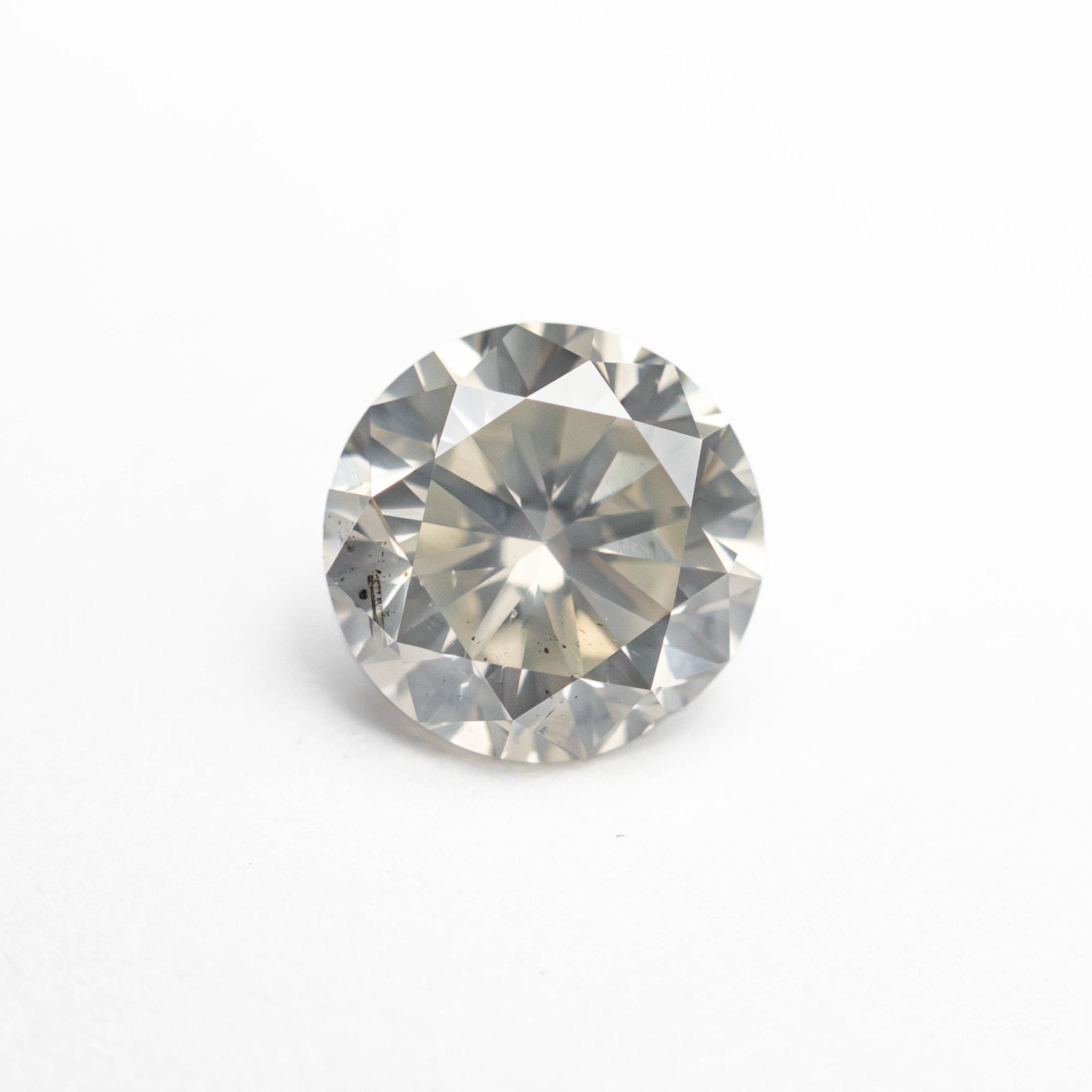 1.05ct 6.38x6.35mm SI2 Fancy Grey Round Brilliant 24514-06 - MTD