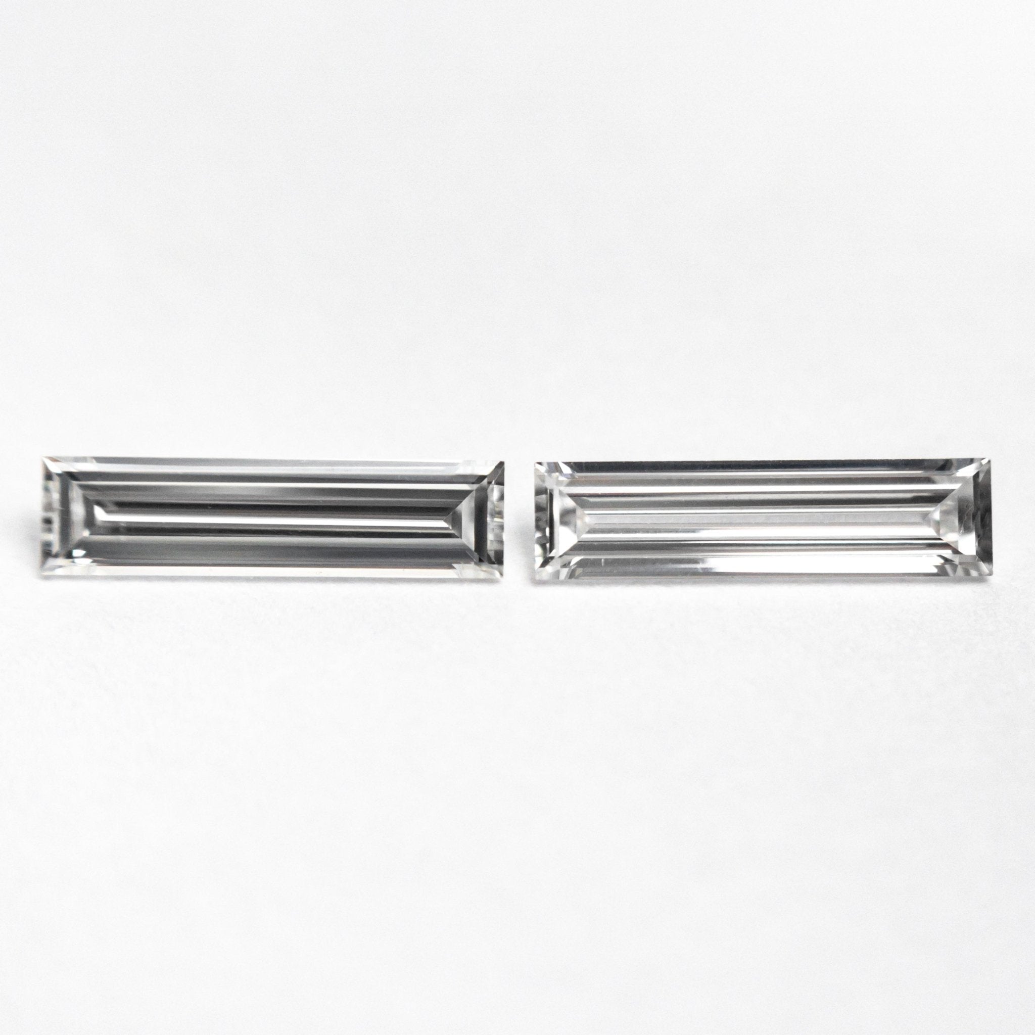 0.42cttw 2pc 8.02x2.05x1.22mm 8.03x2.06x1.15mm Baguette Step Cut Matching Pair 24701 - 03 - MTD