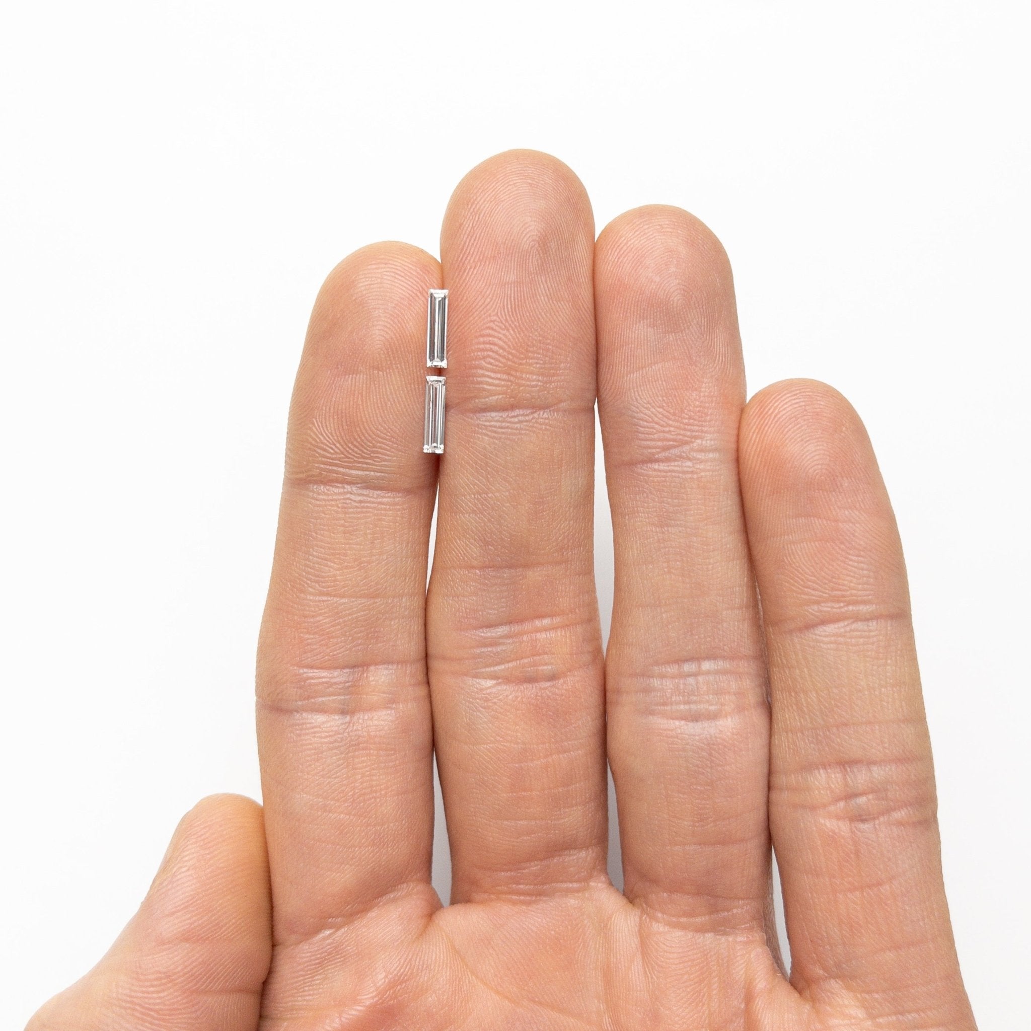 0.42cttw 2pc 8.02x2.05x1.22mm 8.03x2.06x1.15mm Baguette Step Cut Matching Pair 24701 - 03 - MTD