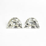 0.81cttw 2pc 6.12x4.22x2.18mm 6.16x4.26x2.15mm VVS H - I Half Moon Brilliant Matching Pair 25521 - 01 - MTD