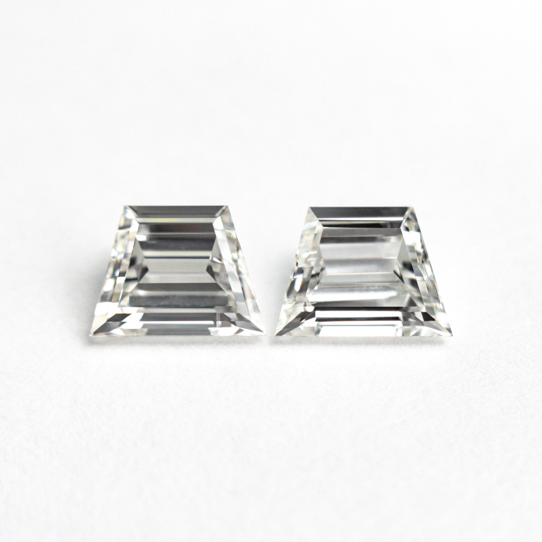 1.01cttw 2pc 5.73x4.28x2.53mm 5.83x4.31x2.37mm VVS H Trapezoid Step Cut Matching Pair 25532 - 01 - MTD