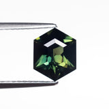 1.51ct 8.20x6.58x3.95mm Hexagon Step Cut Sapphire 26344 - 02 - MTD