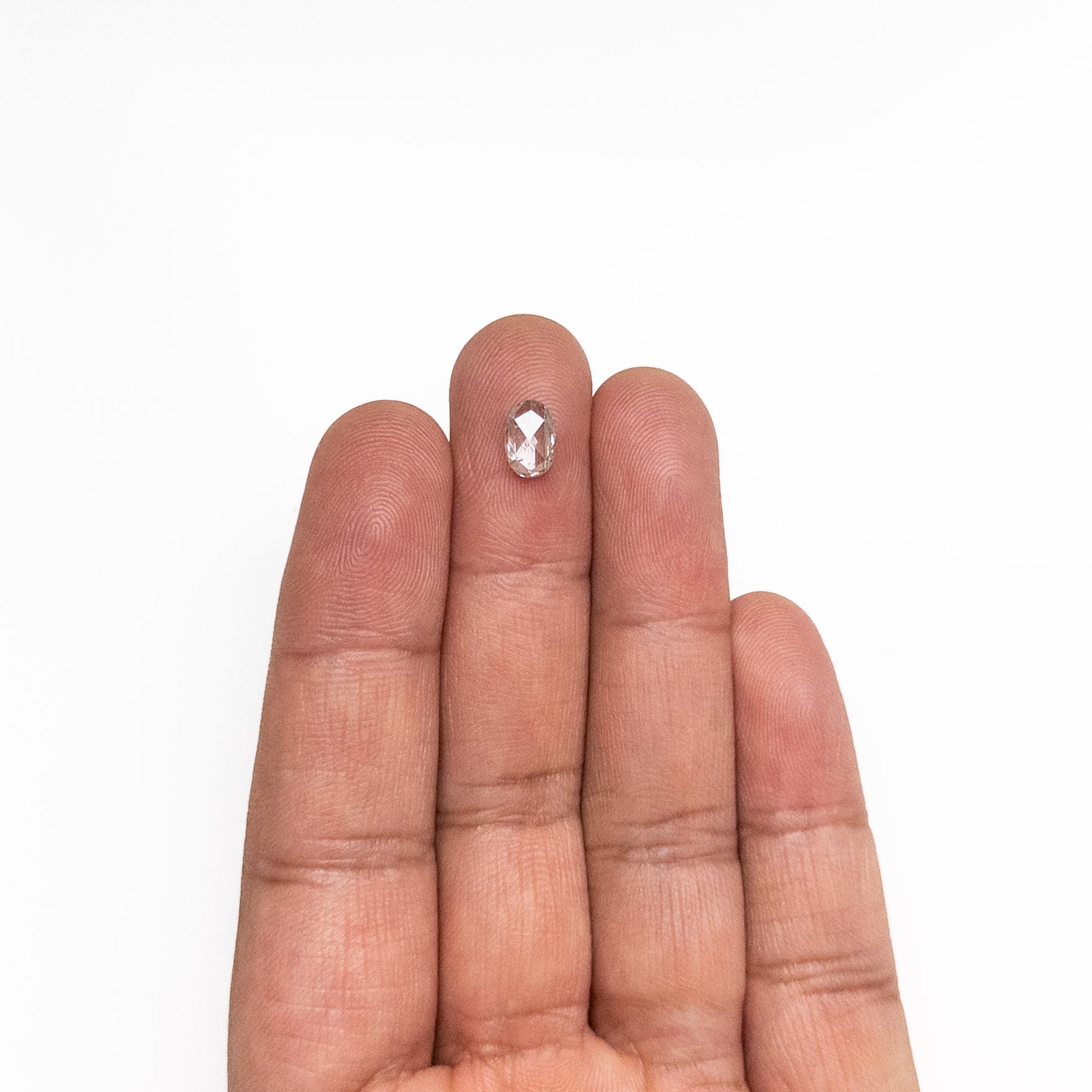 0.86ct 7.87x5.21x2.19mm I2 M Oval Rosecut 27066 - 05 - MTD