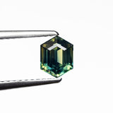 0.97ct 6.36x4.91x3.67mm Hexagon Step Cut Sapphire 27153 - 01 - MTD