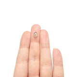 1.26ct 8.67x5.25x3.30mm Hexagon Rosecut 27536-01