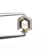 1.26ct 7.09x5.30x3.92mm Hexagon Rosecut 27537 - 38 - MTD