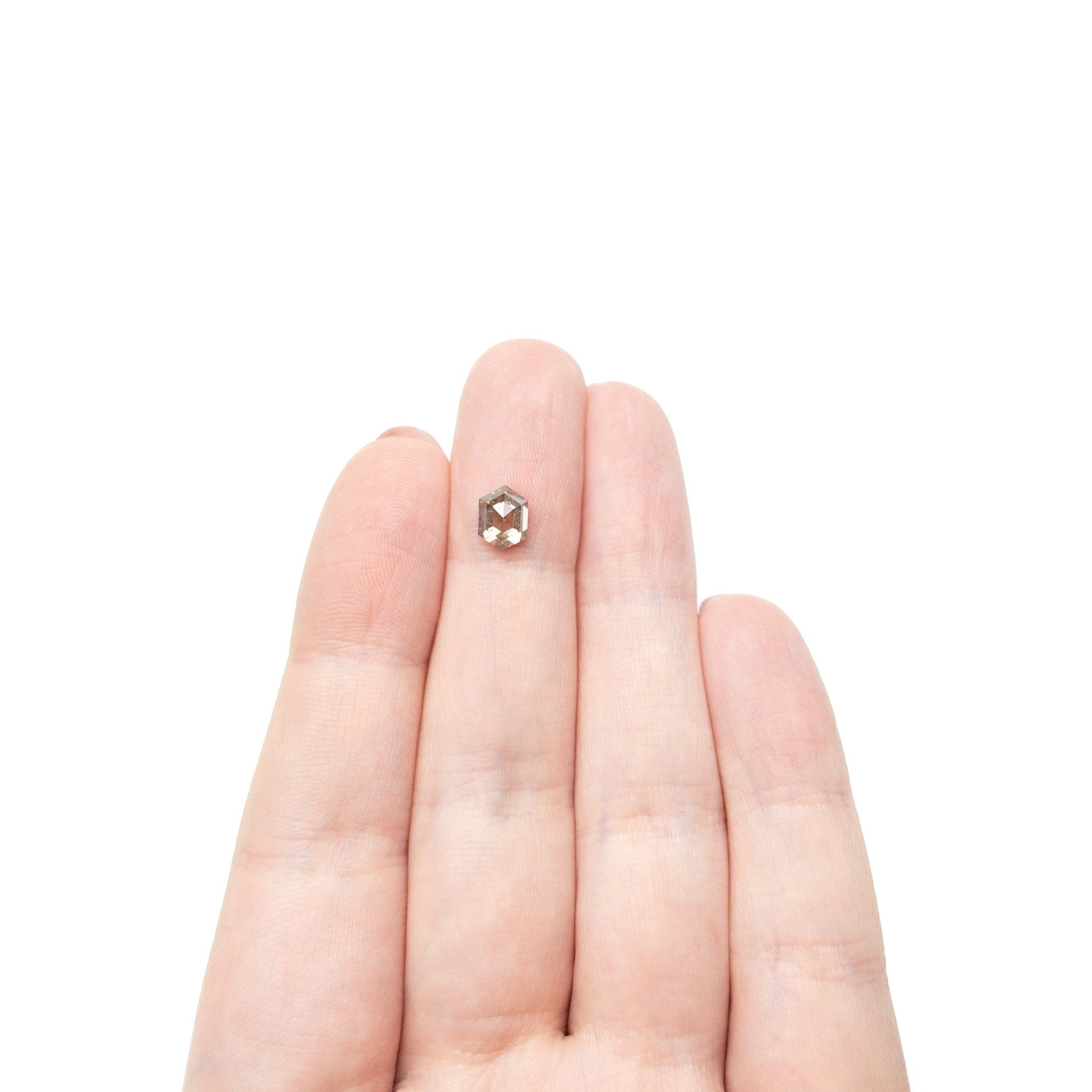 1.26ct 7.09x5.30x3.92mm Hexagon Rosecut 27537 - 38 - MTD