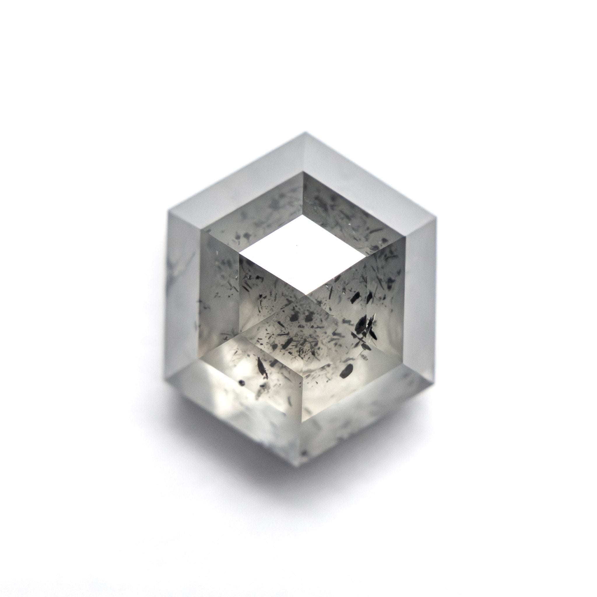 3.70ct 10.08x8.19x5.15mm Hexagon Step Cut 27539 - 09 - MTD