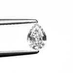 0.59ct 6.53x4.42x2.91mm SI1 F Geo Pear Step Cut 🇨🇦 27644 - 01 - MTD