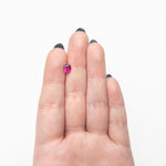0.88ct 6.71x5.27x3.07mm Oval Brilliant Ruby 27956 - 25 - MTD