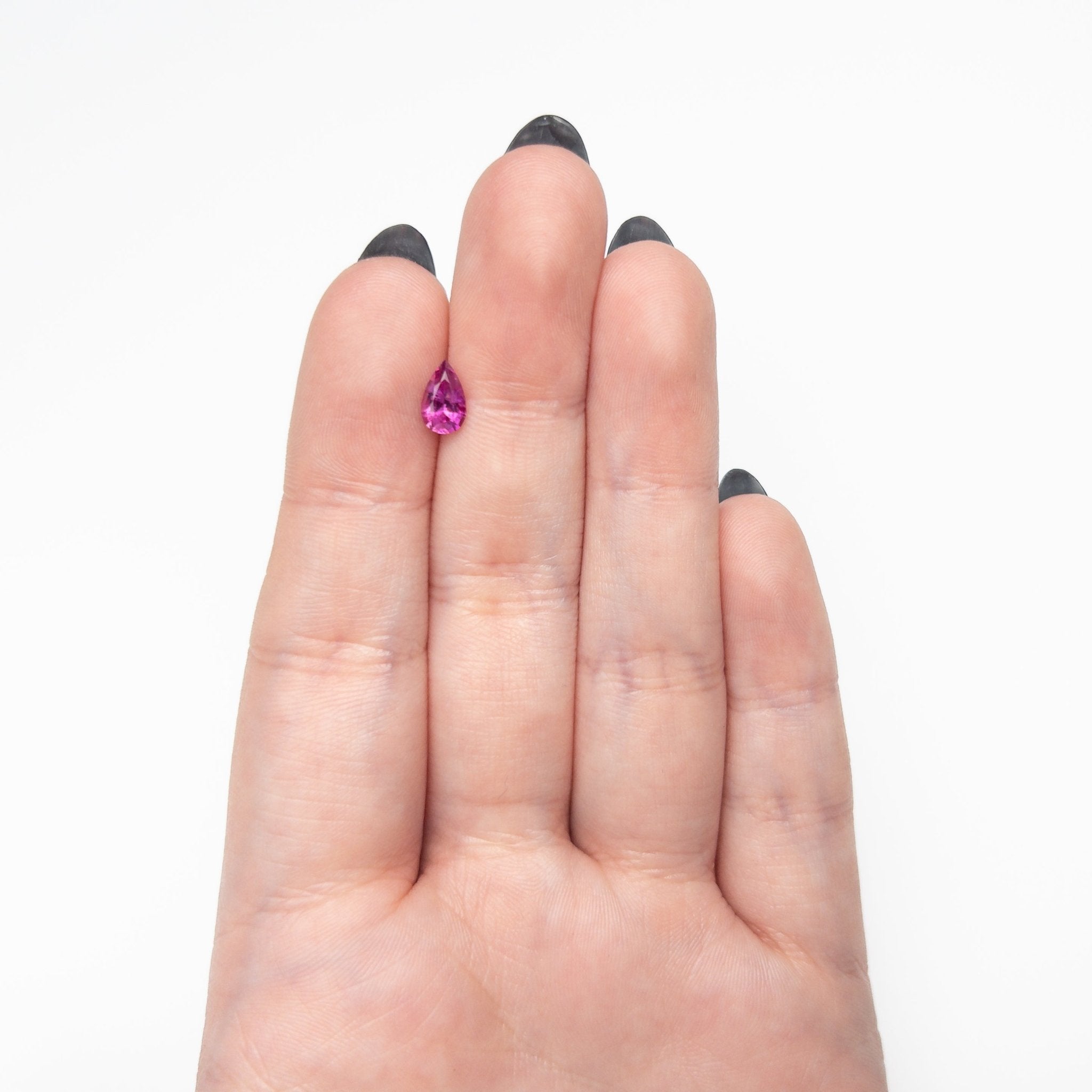 0.83ct 7.65x4.60x.46mm Pear Brilliant Sapphire 27957 - 10 - MTD