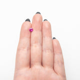 0.68ct 5.53x5.51x3.21mm Round Brilliant Sapphire 27957 - 26 - MTD