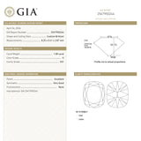 1.08ct 8.25x5.41x2.87mm GIA VS1 H Modern Antique Old Mine Cut 28013-01